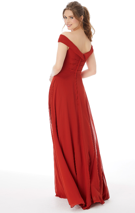 Full body back view of Morilee - 21692 (Cinnamon