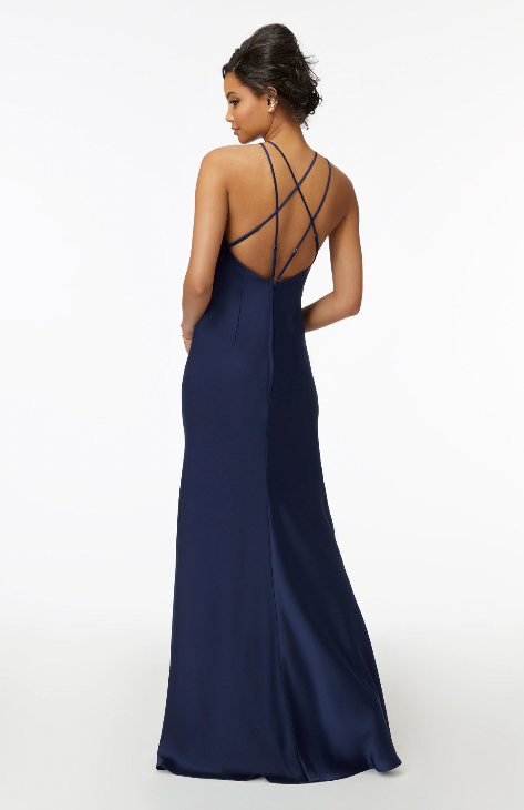 Full body back view of Morilee - 21729 (Sapphire 