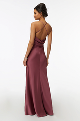 Full body back view of Morilee - 21740 (Rosewood 