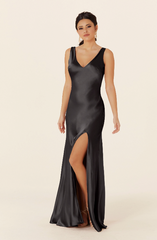 Full body front view of Morilee - 21835 in black