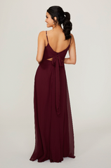 Full body back view of Morilee - 21796 (Bordeaux