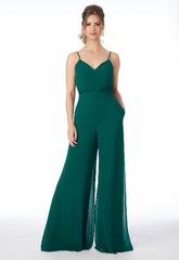 Full body front view of Morilee - 21690 in emerald