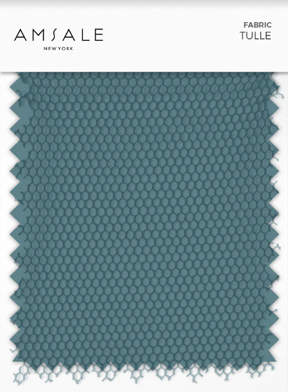 Color swatch of tulle teal