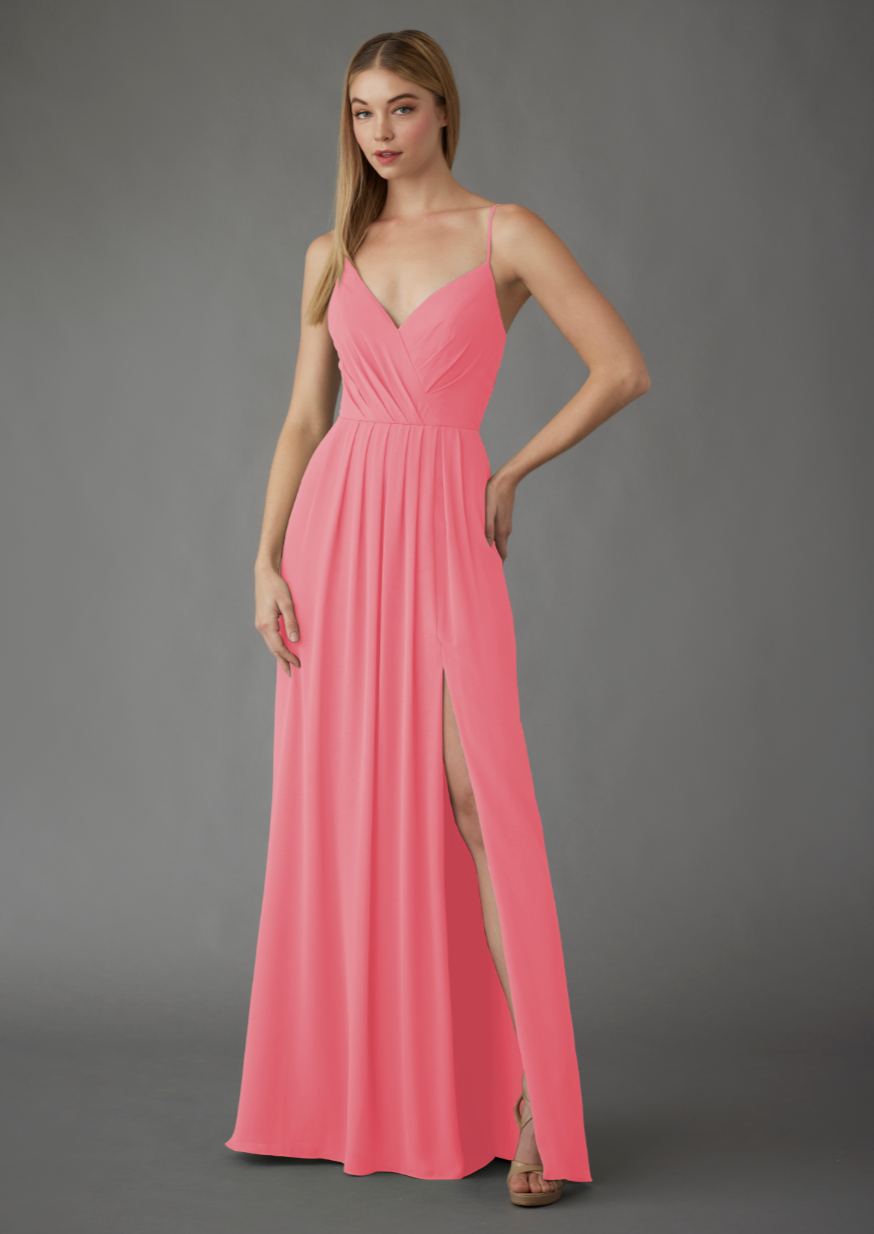 Full body front view of Hayley Paige Occasions - 52252 in Cherry Blossom