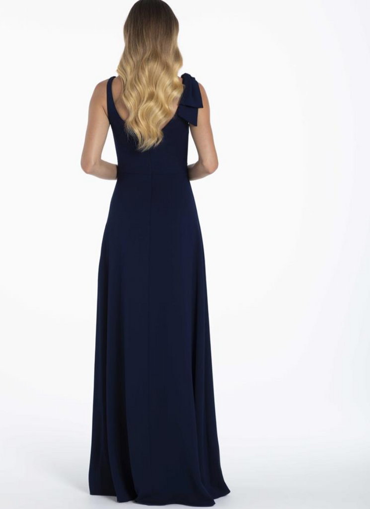 Full body back view of Hayley Paige Occasions - 52113 (Indigo