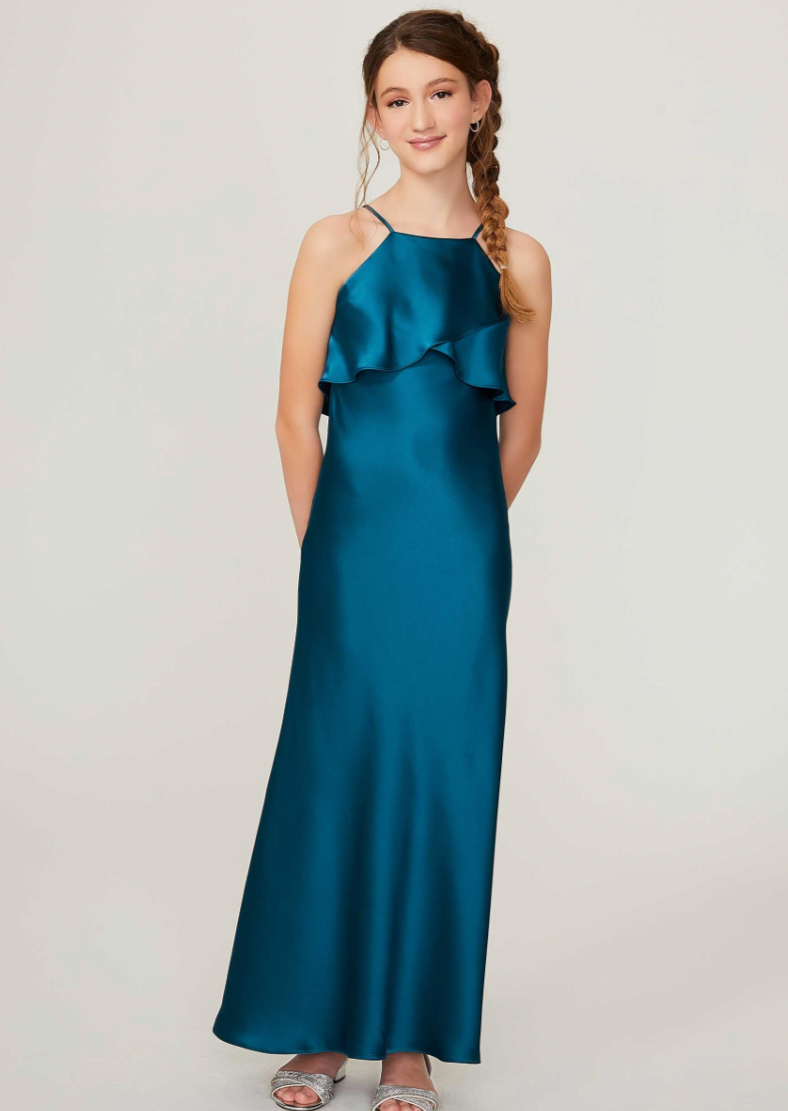 Full body front view of Morilee Junior Bridesmaid - 13214