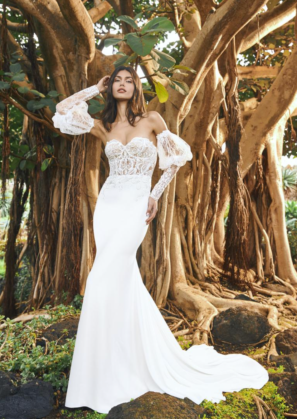 Full body front view of Masazir by Pronovias 