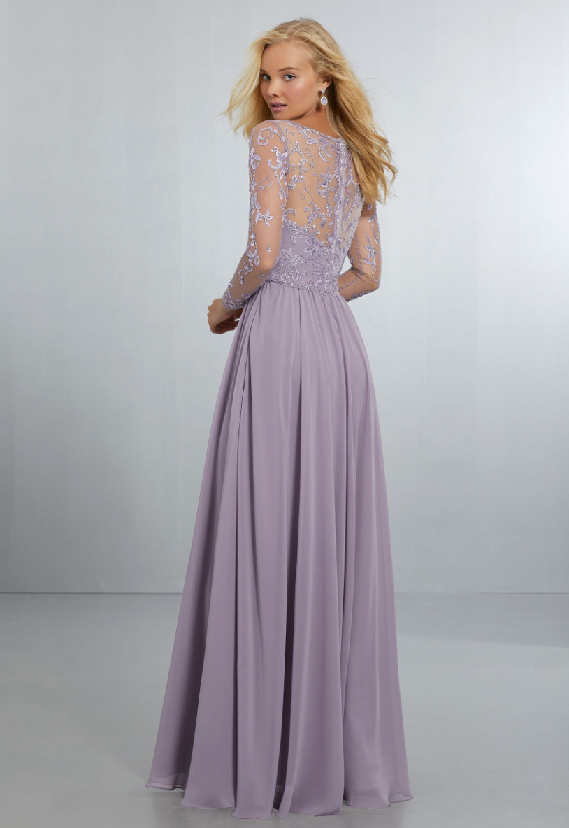 Full body back view of Morilee - 21561