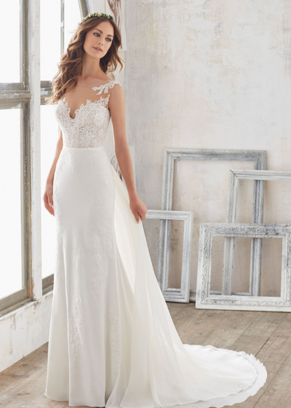 Full body front view of 5503 by Morilee