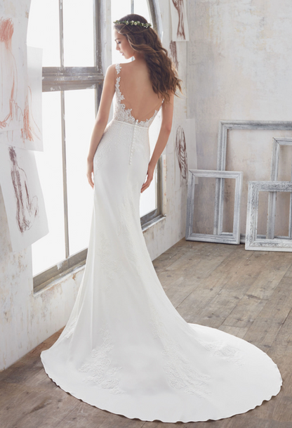 Full body back view of 5503 by Morilee