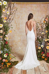 Full body back view of Cerulean by Theia Bridal 