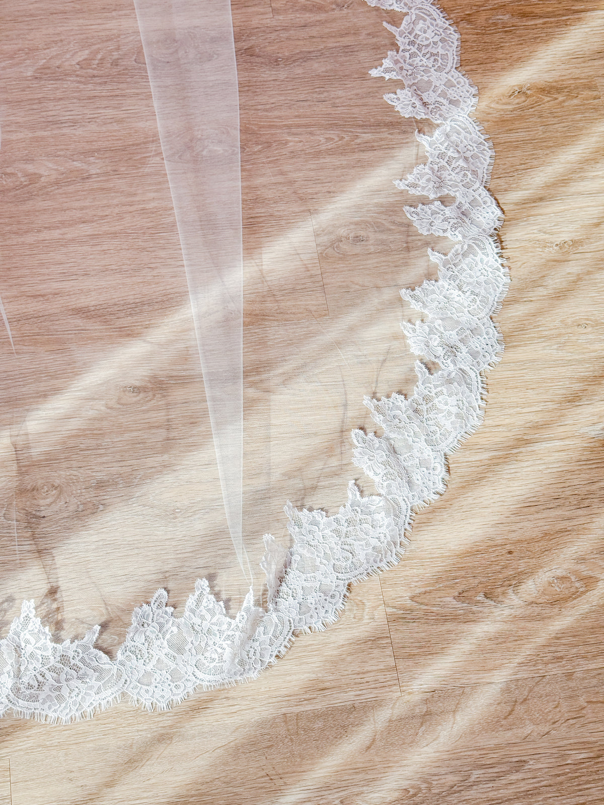 The "Tyler" Gathered Lace Veil