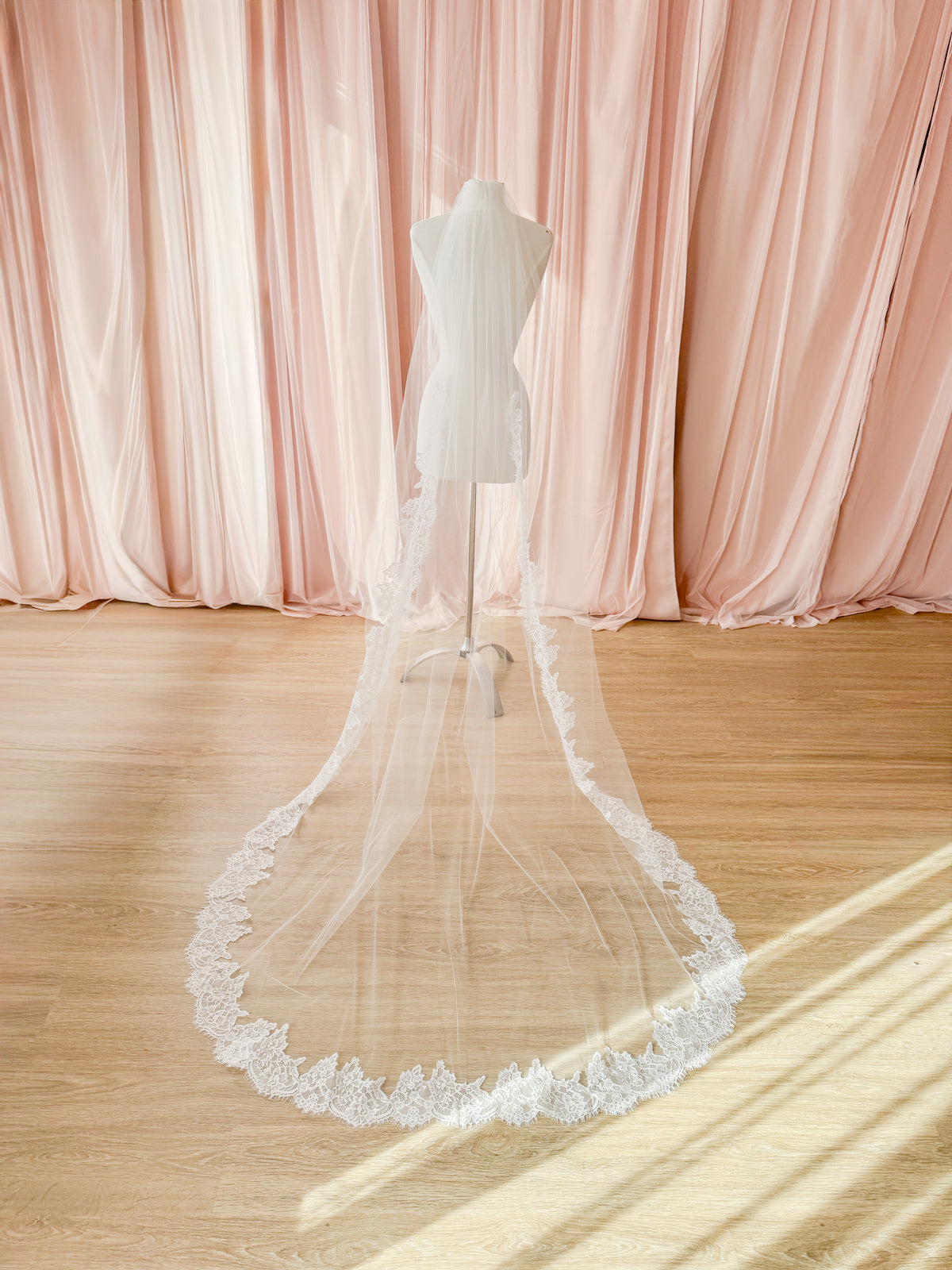 The "Tyler" Gathered Lace Veil