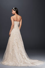 Full body back view of V3587 by David's Bridal