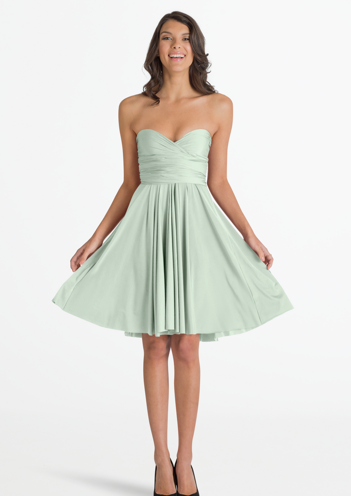 Full body front view of Sakura Midi - Mint Green