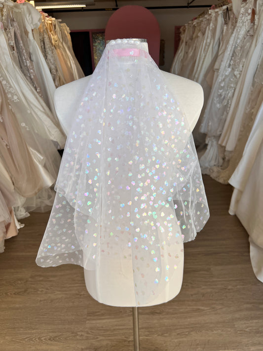 Iridescent Heart Veil