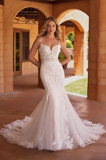 Ivana by Sophia Tolli is a fitted lace and tulle wedding dress at NKIN bridal boutique in Ottawa