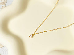 Solitaire Pendant Necklace