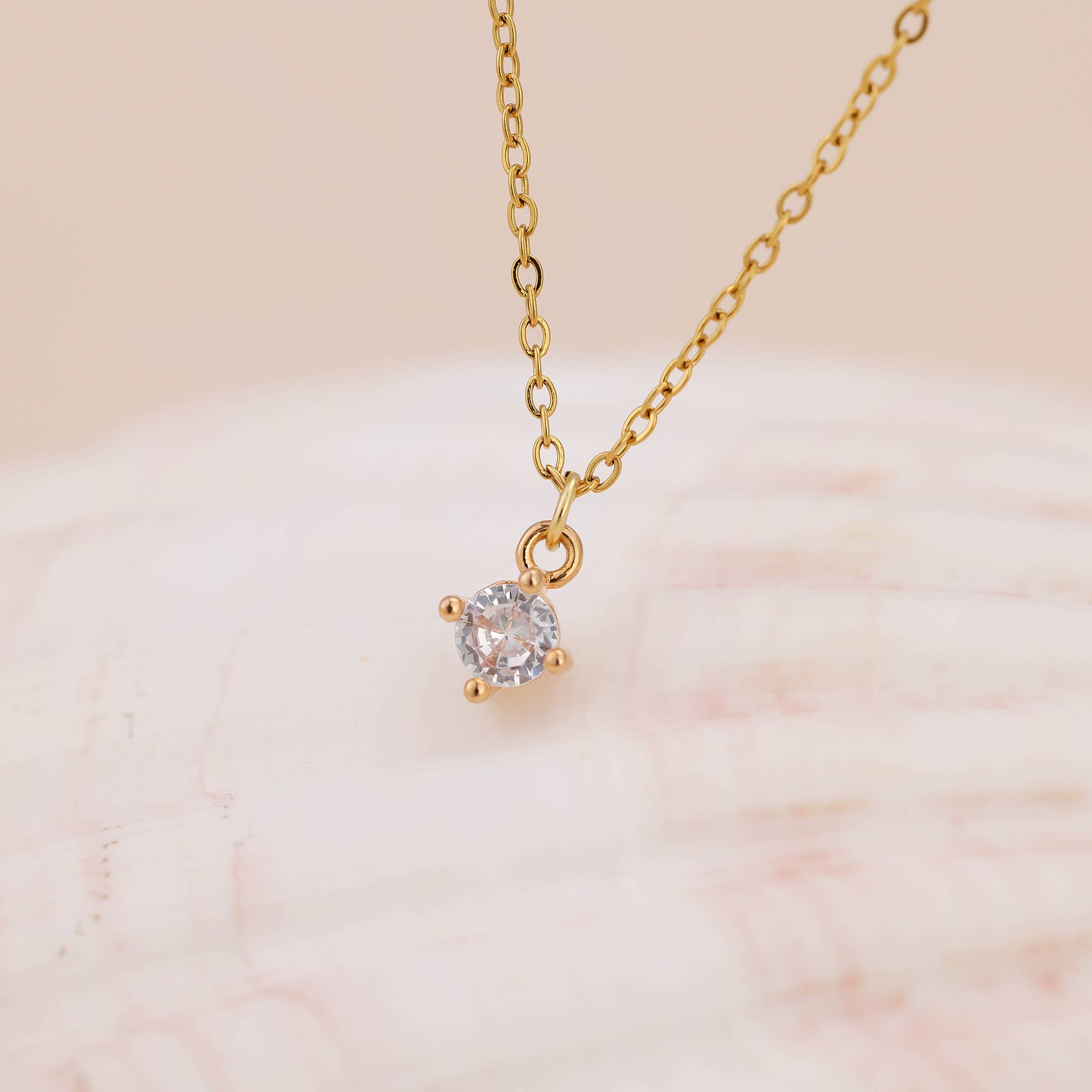 Solitaire Pendant Necklace