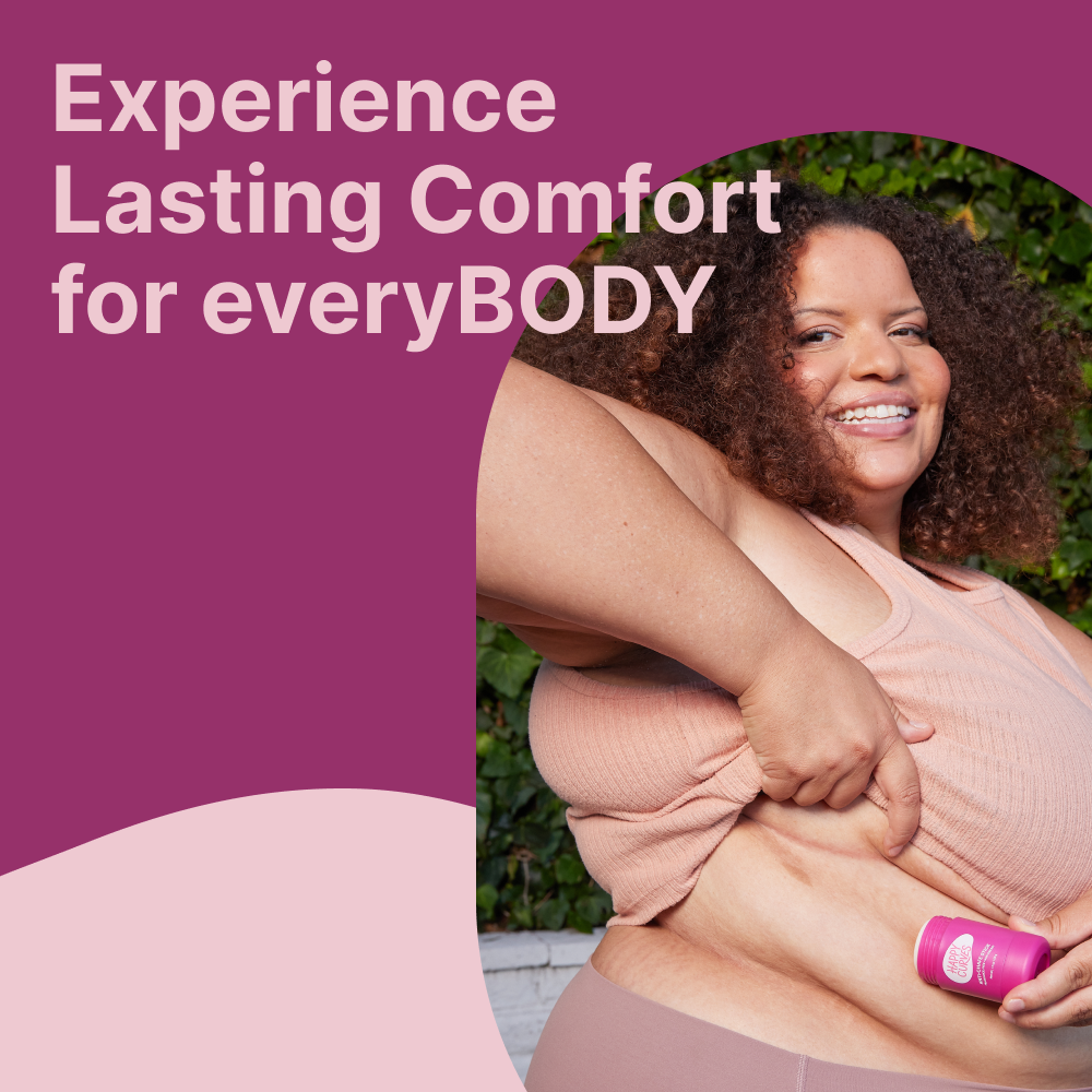 Woman applying happy curves