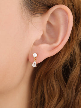 Diamond CZ Dangle Earring