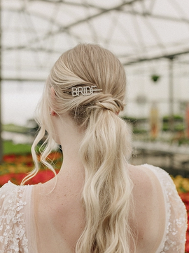 Sparkly Bride Clip