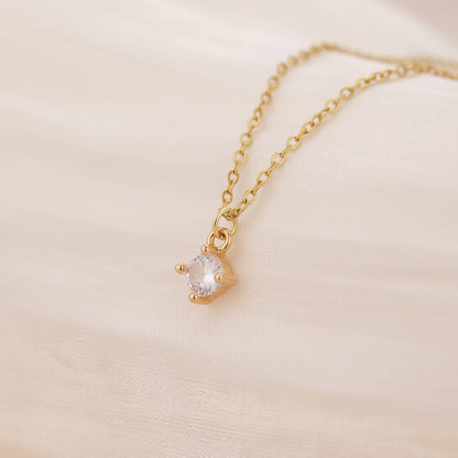 Solitaire Pendant Necklace