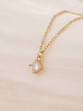 Solitaire Pendant Necklace