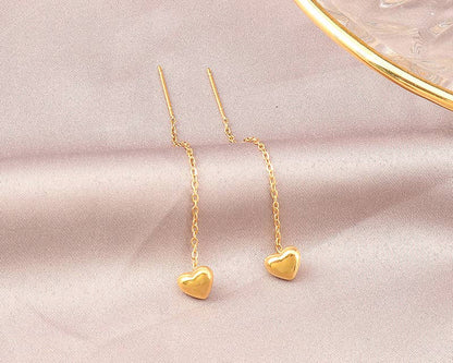 Daisy Heart Threader Earring
