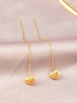 Daisy Heart Threader Earring