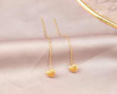 Daisy Heart Threader Earring