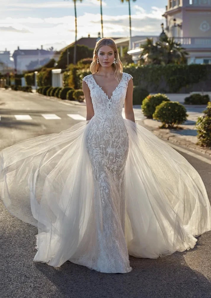 Full body front view of Dianae by Pronovias-St. Patrick 