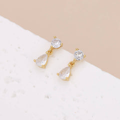 Diamond CZ Dangle Earring