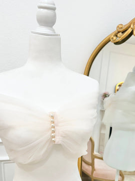 Tulle Wedding Strap | The Gia Bridal Shrug