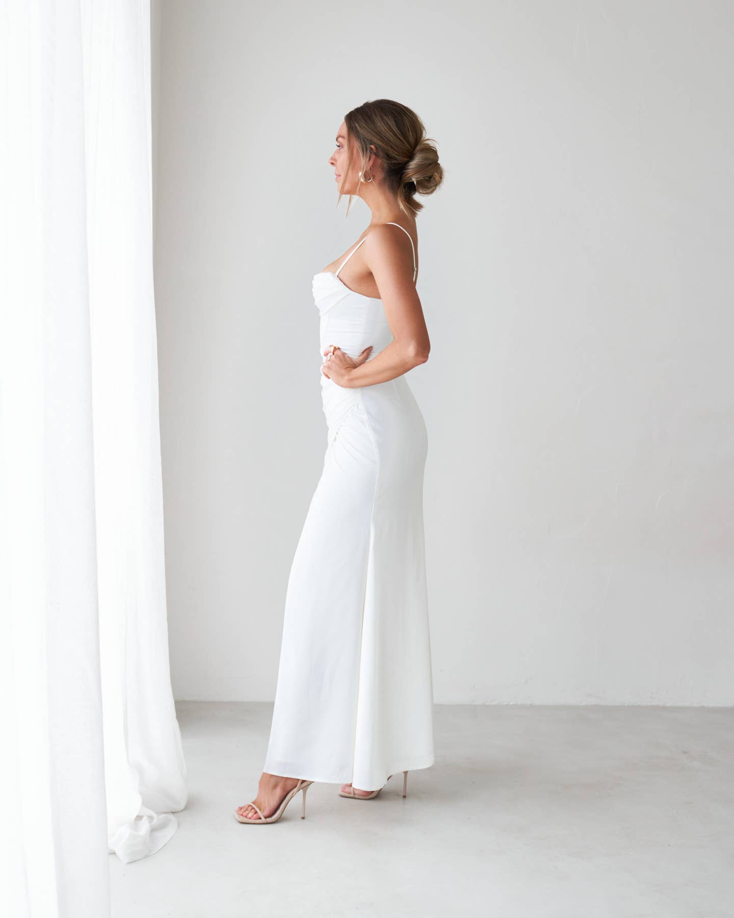 The "Cordelia" Satin Maxi