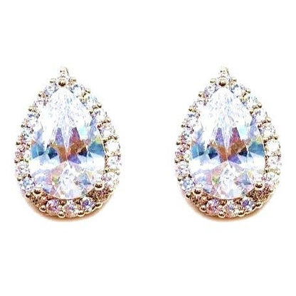 Tear Drop Stud Earrings
