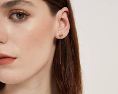 Daisy Heart Threader Earring