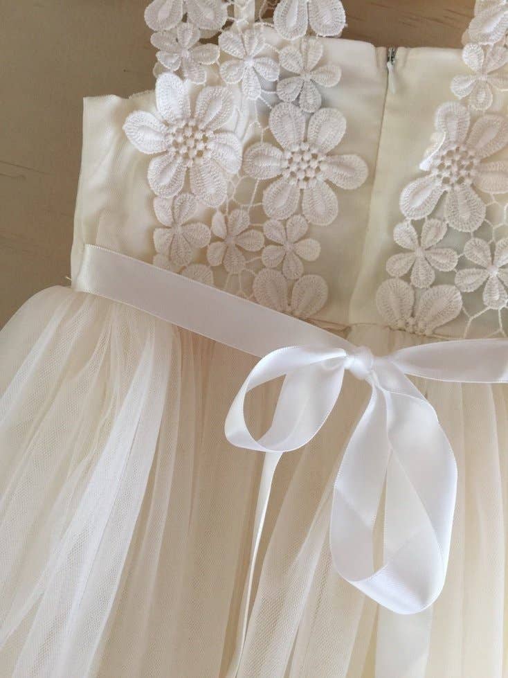 Close up flat lay of the back of The "Layla