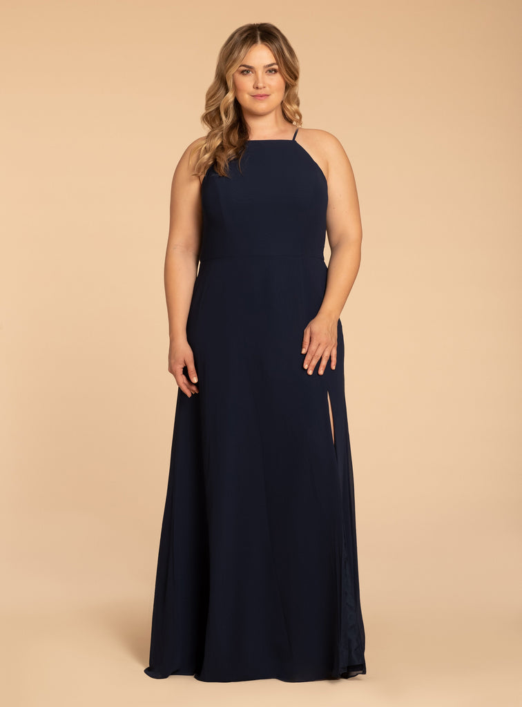Full body front view of Hayley Paige Occasions - W918 (Black