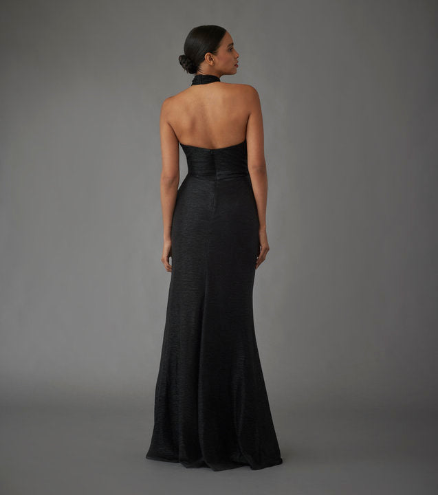 Full body back view of Hayley Paige Occasions - 52261 (Black