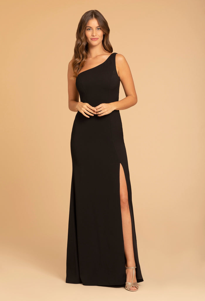 Full body front view of Hayley Paige Occasions - 52015 (Black 