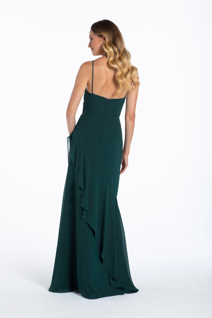 Full body back view of Hayley Paige Occasions - 52114 (Pine