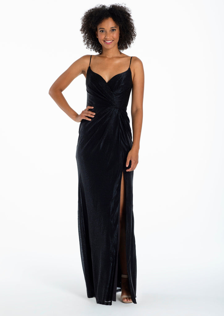 Full body front view of Hayley Paige Occasions - 52115 (Black 