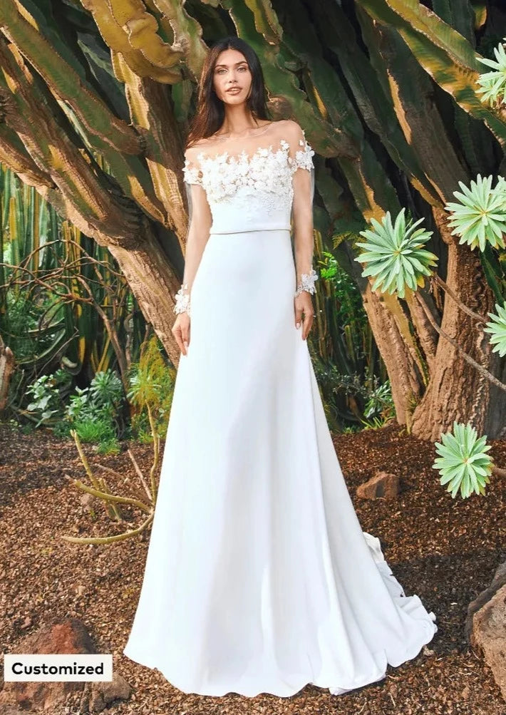 Full body front view ofMasurian by Pronovias