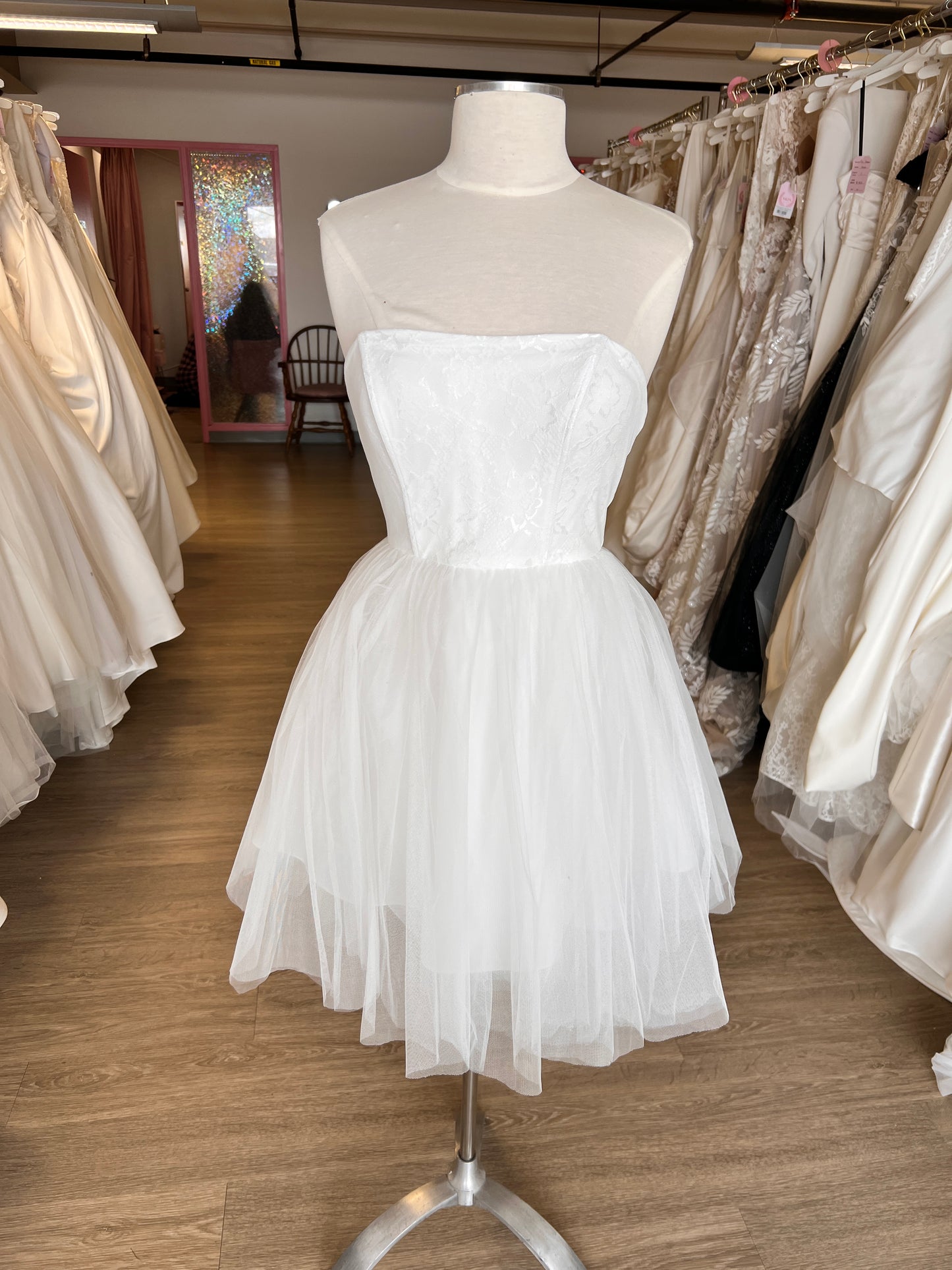 Tulle Strapless Mini (Size 4 & 8)