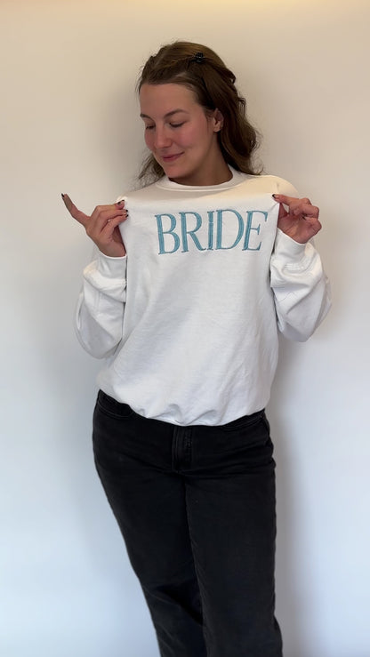 Something Blue Bride Crewneck