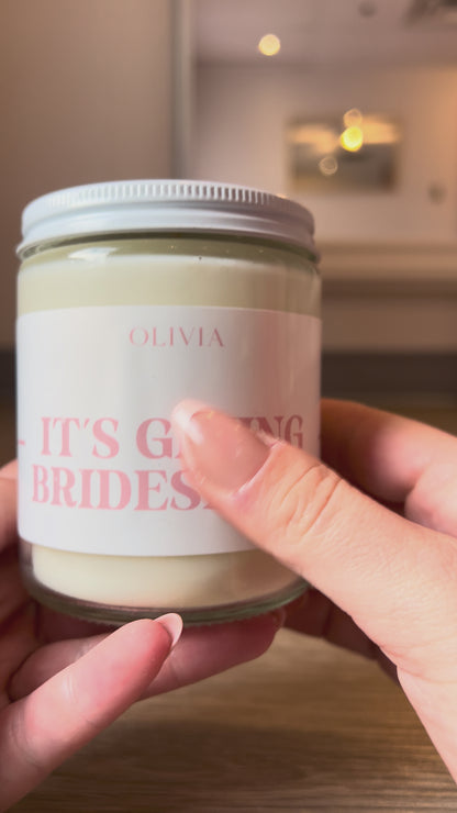 Custom Proposal Candle and Label