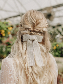 Beaded Wedding Blossom Bow