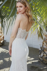 Close up back view of Sunset by Scout Bridal