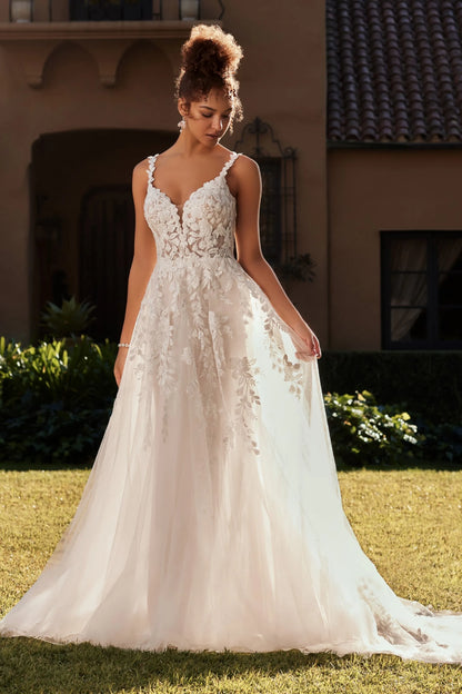 Matilda A-Line wedding dress in lace at NKIN bridal boutique in Ottawa
